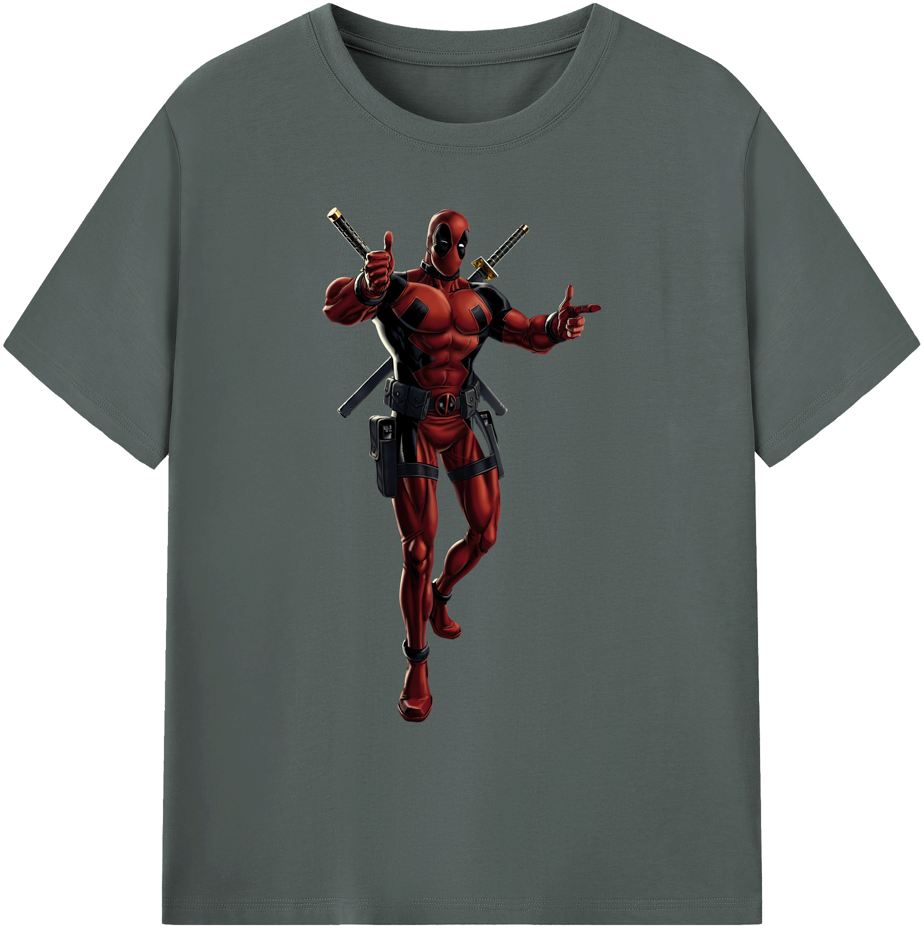 （画像用） Deadpool デッドプール 綿100％ メンズ半袖Tシャツ｜肌触りやわらか＆通気性